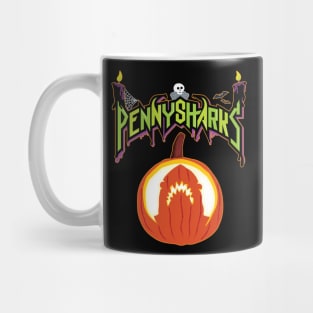 It's the Great Penny, Penny Shark! With Jack O'range outline (for light shirts) Mug